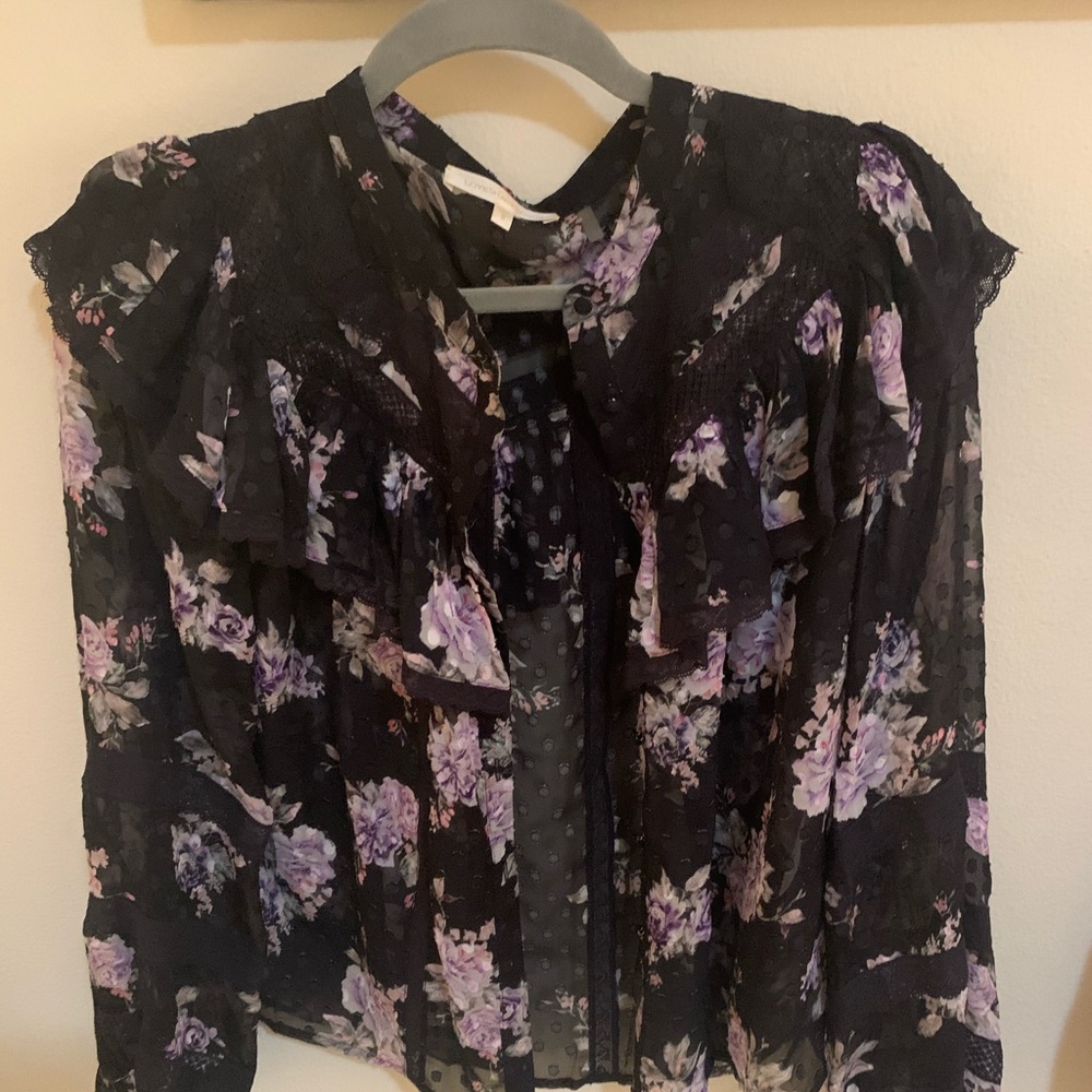 Floral loveshackfancy blouse